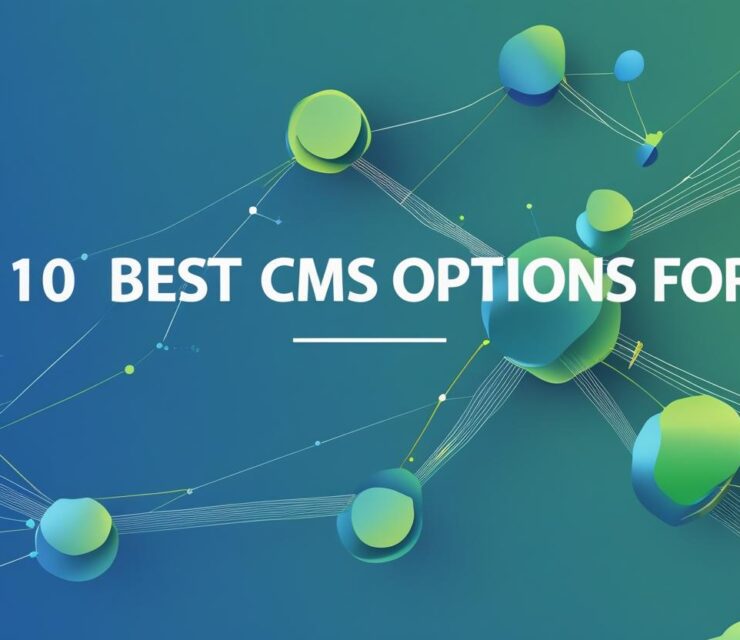 Create an image for the blog topic banner, blog topic _Top 10 Best CMS Options for SEO_, Don’t add Text in the image