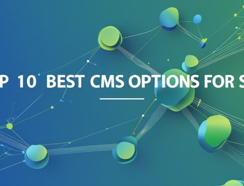Create an image for the blog topic banner, blog topic _Top 10 Best CMS Options for SEO_, Don’t add Text in the image